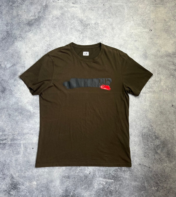 CP company khaki graphic tee
