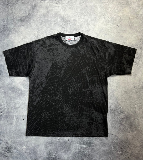 Stone island x supreme 2023 spiderweb tee