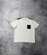Prada white nylon pocket tee