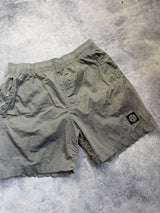 Stone island 2023 khaki nylon swim shorts
