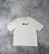 Off-white spray helvetica white tee