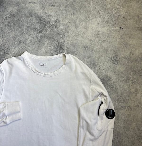 CP company white lightweight jumper