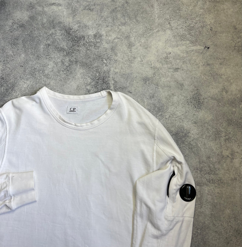 CP company white lightweight jumper