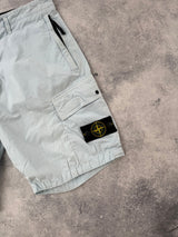 Stone island SS21 light blue cargo shorts