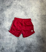 Moncler red swim shorts