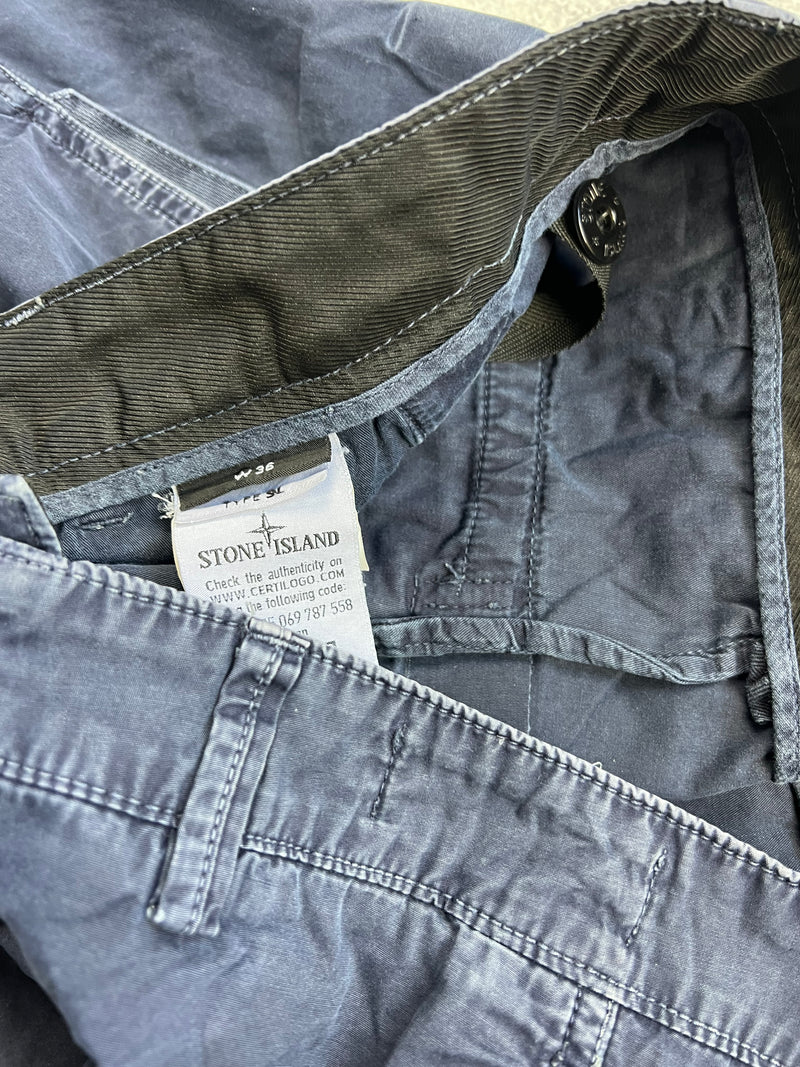 Stone island 2017 navy blue cargo shorts