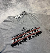 Stone island grey graphic tee