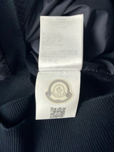 Moncler navy hooded tricot cardigan