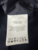 Moncler navy tricot hooded cardigan