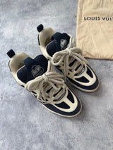 Louis Vuitton marine blue skate trainers
