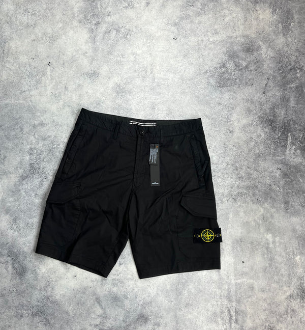 Stone island 2020 black cargo shorts