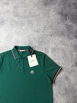 Moncler green polo shirt BNWT