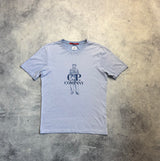 CP company logo print pastel blue tee