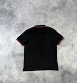 Prada black polo shirt black badge