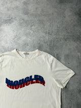 Moncler wave logo white tee