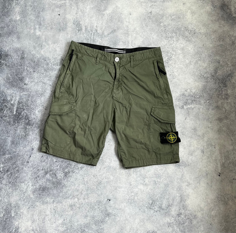 Stone island 2020 khaki cargo shorts