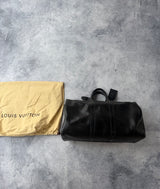 Louis Vuitton black Epi leather Keepall 45