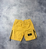 Stone island SS22 yellow cargo shorts