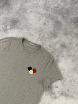 Moncler grey tri-logo tee