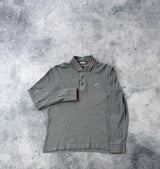 Moncler grey L/S polo shirt