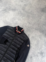 Moncler navy tricot cardigan