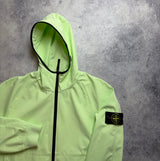 Stone island light soft shell-r light green jacket