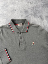 Moncler grey L/S polo shirt