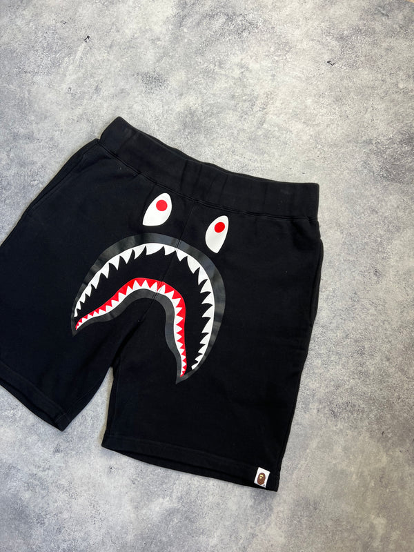 Bape black shark cotton shorts
