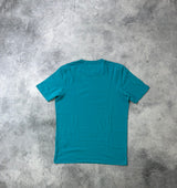 CP company blue block logo tee