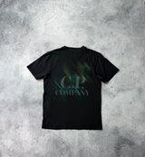 CP company black fade logo tee
