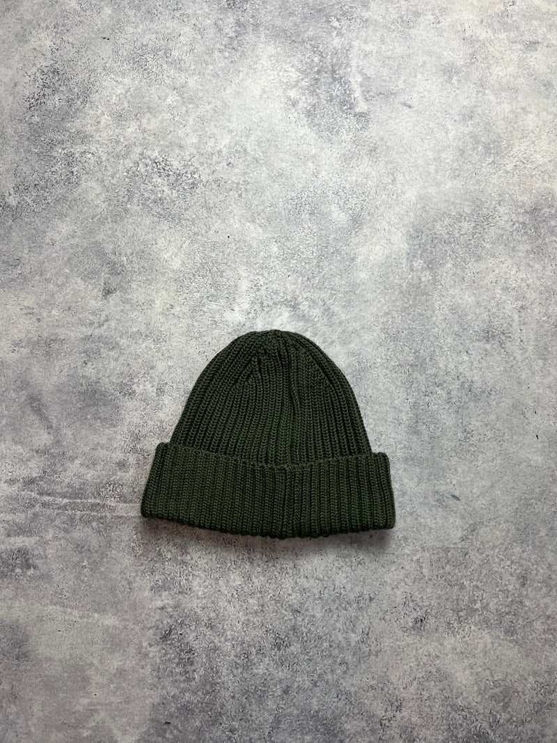 CP company khaki wool beanie