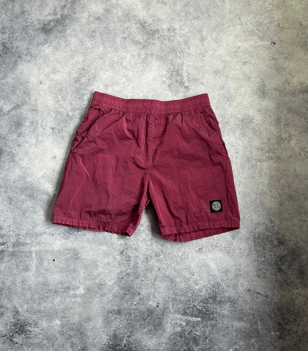 Stone island cyclamen nylon metal swim shorts