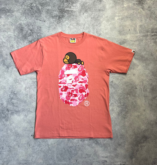 Bape ABC CAMO baby Milo on big ape tee
