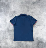 Moncler blue polo shirt