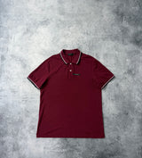 Prada burgundy polo shirt