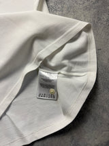 Moncler white arm logo polo shirt