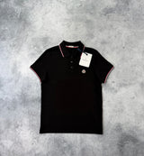 Moncler black polo shirt BNWT