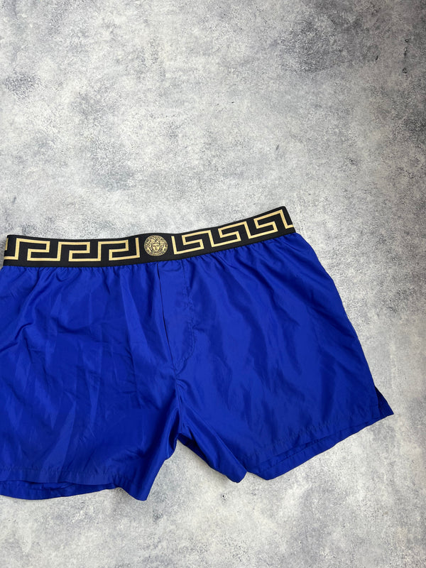 Versace royal blue swim shorts