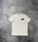 Moncler white Tri logo tee