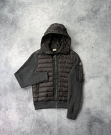 Moncler grey tricot cardigan