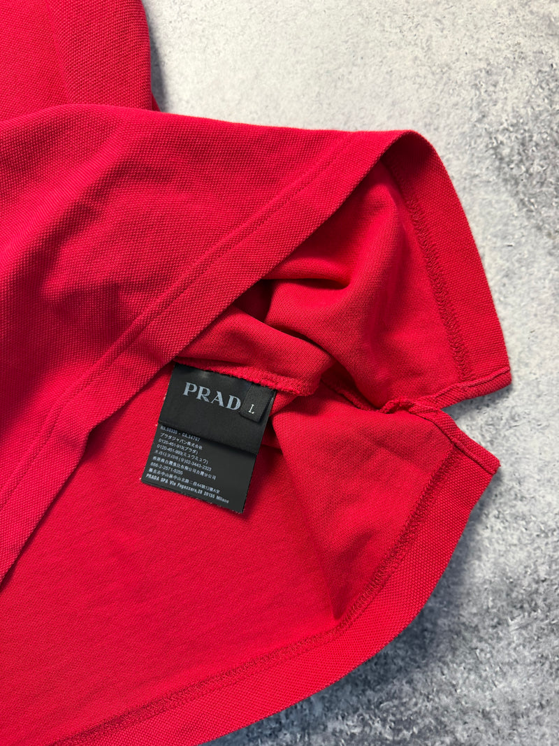 Prada red polo shirt
