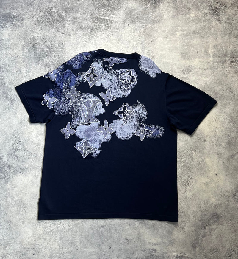 Louis Vuitton watercolour navy tee