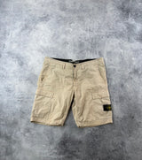 Stone island beige cargo shorts