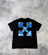 Off-white blue metal arrow black tee