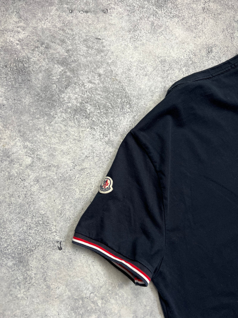 Moncler navy arm logo tee