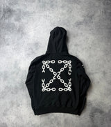Off-white chain hoodie black