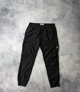 Stone island black cargo trousers