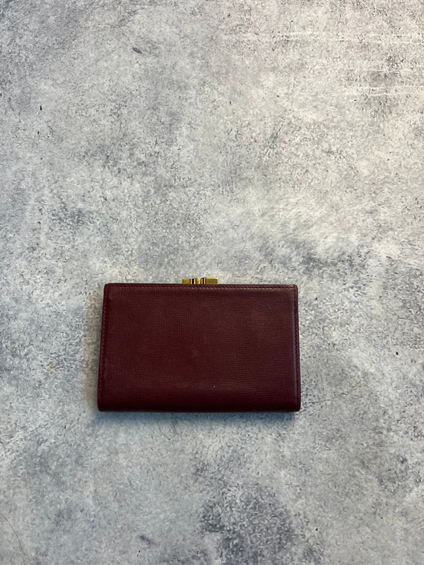 Cartier vintage wine red wallet