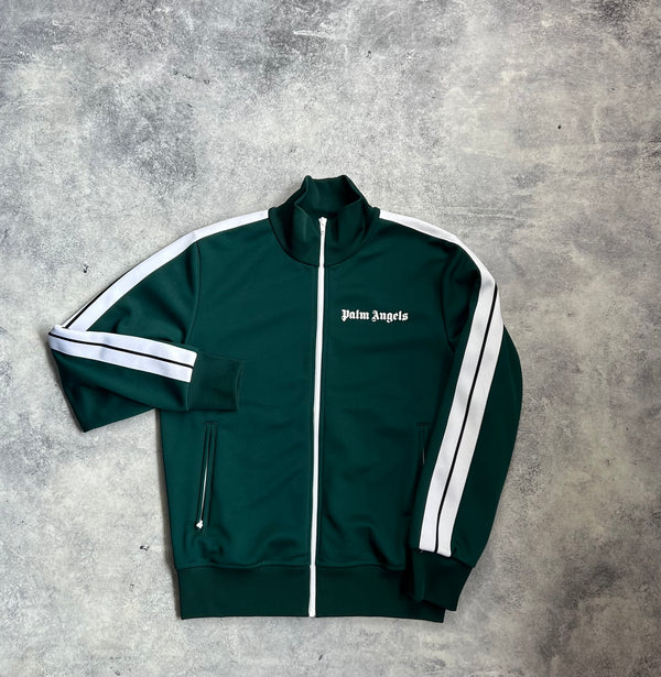 Palm angels dark green track jacket
