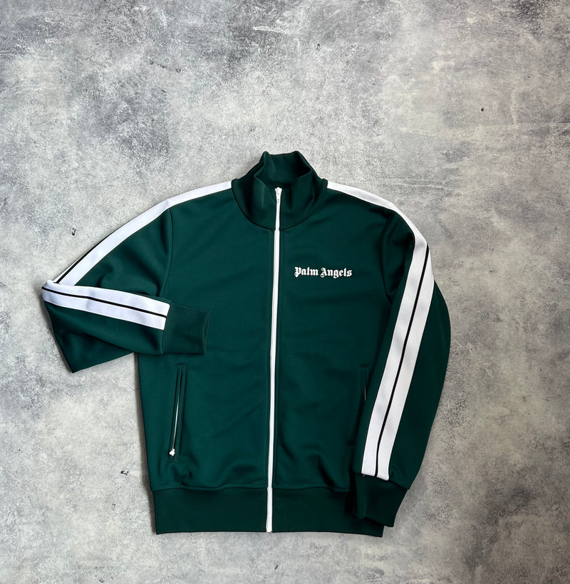 Palm angels dark green track jacket